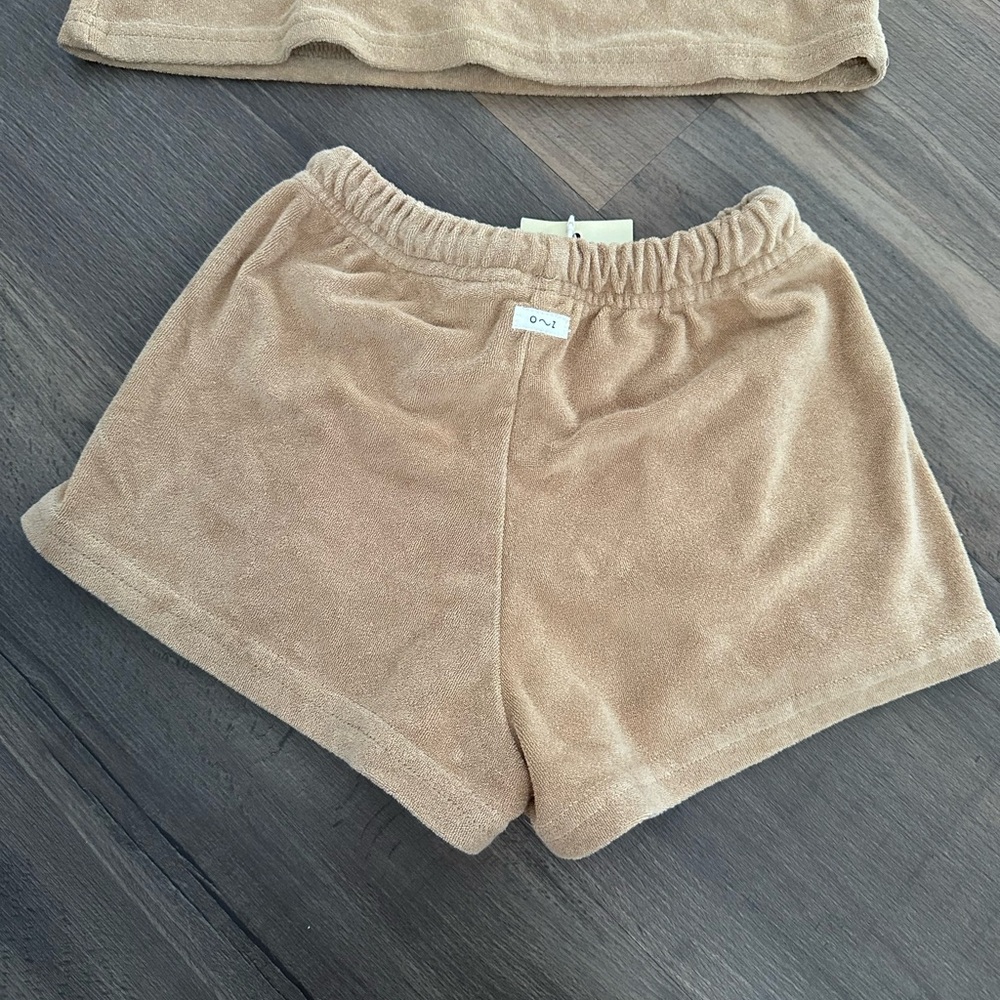 Organic Zoo caramel colored Two-Piece Terry Cloth Set NWT - Picture 6 of 12